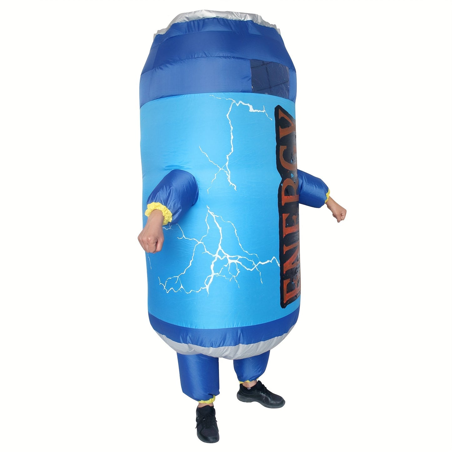 Cool Funny Blue Energy Drink Design Inflatable Suit, Inflatable Cartoon Doll Outfit, Halloween Christmas Carnival LARP Party Supplies Photography Props, Stage Performance Accessories, Perfect Gift