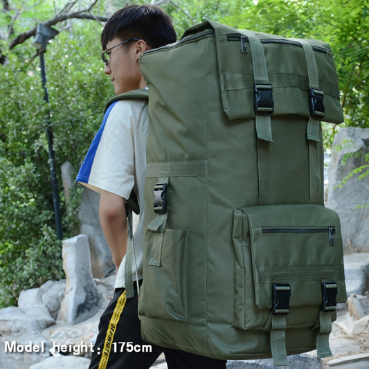 Mochila de viagem de grande capacidade Bolsa de bagagem, mochila de viagem de longa distância para homens e mulheres, bolsa grande de armazenamento de lazer de esportes ao ar livre camuflada