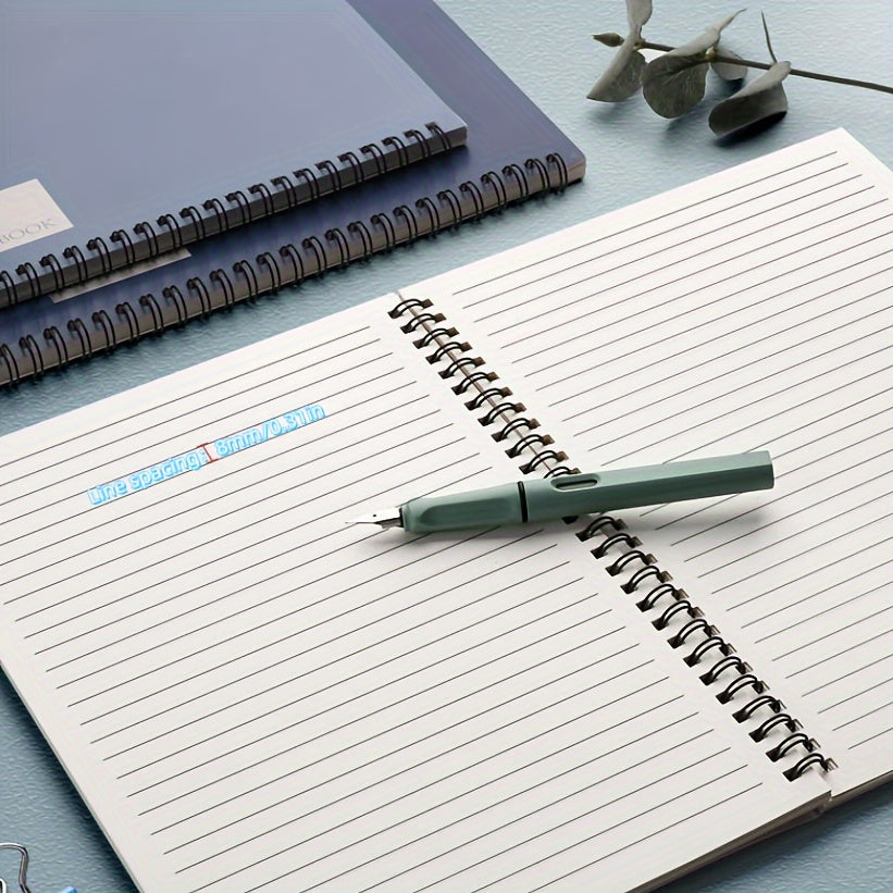 4pcs A5 Simple Coil Notebooks For Office And Study Stationery, Diary Notebooks, Exercise Books, Student Notebooks