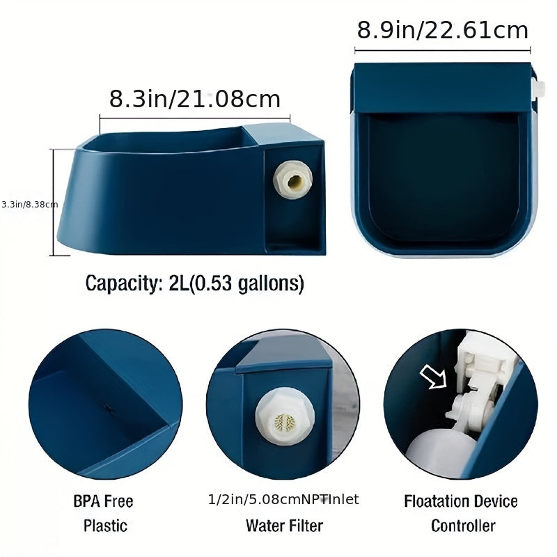 الحيوانات الأليفة موزع المياه التلقائي الكلب ملء التلقائي وعاء المياه الماشية صمام تعويم تغذية المياه للكلاب القط الشرب