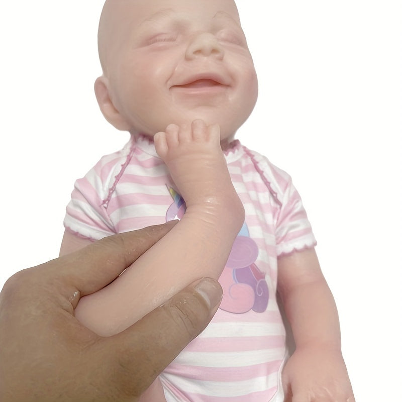 All Silicone Dolls, Mini Imitation Baby Soft Dolls, Children's Dolls Newborn Reborn Babies Parent-child Practice Birthday Christmas Gifts For Families Aged 6 And Over