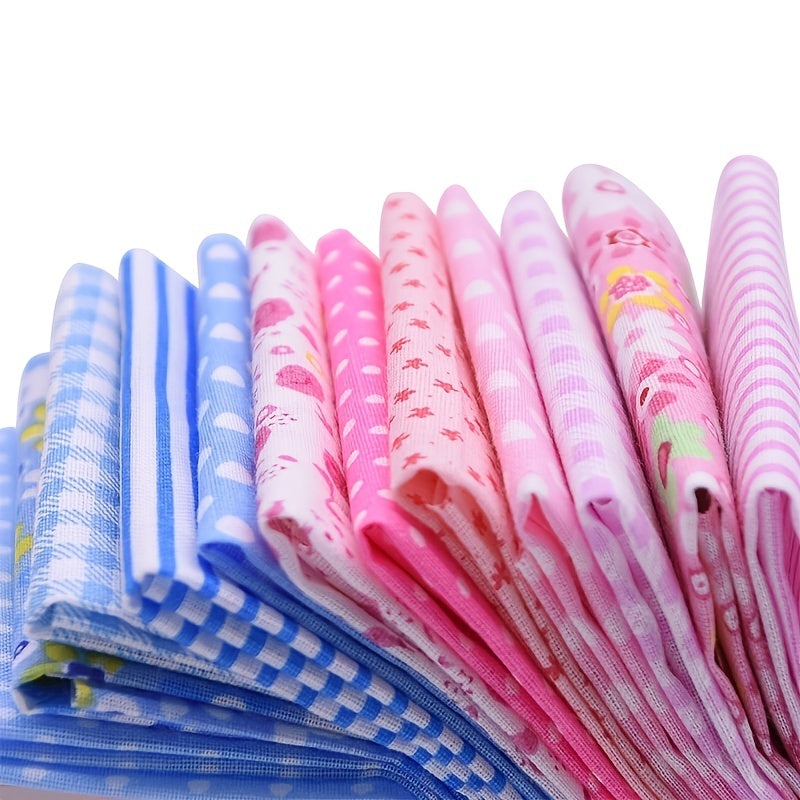 50pcs 3.9*3.9in Floral Printed Top Cotton Fabric Bundle Squares Quilting Sewing Patchwork Cloths DIY Scrapbooking Craft