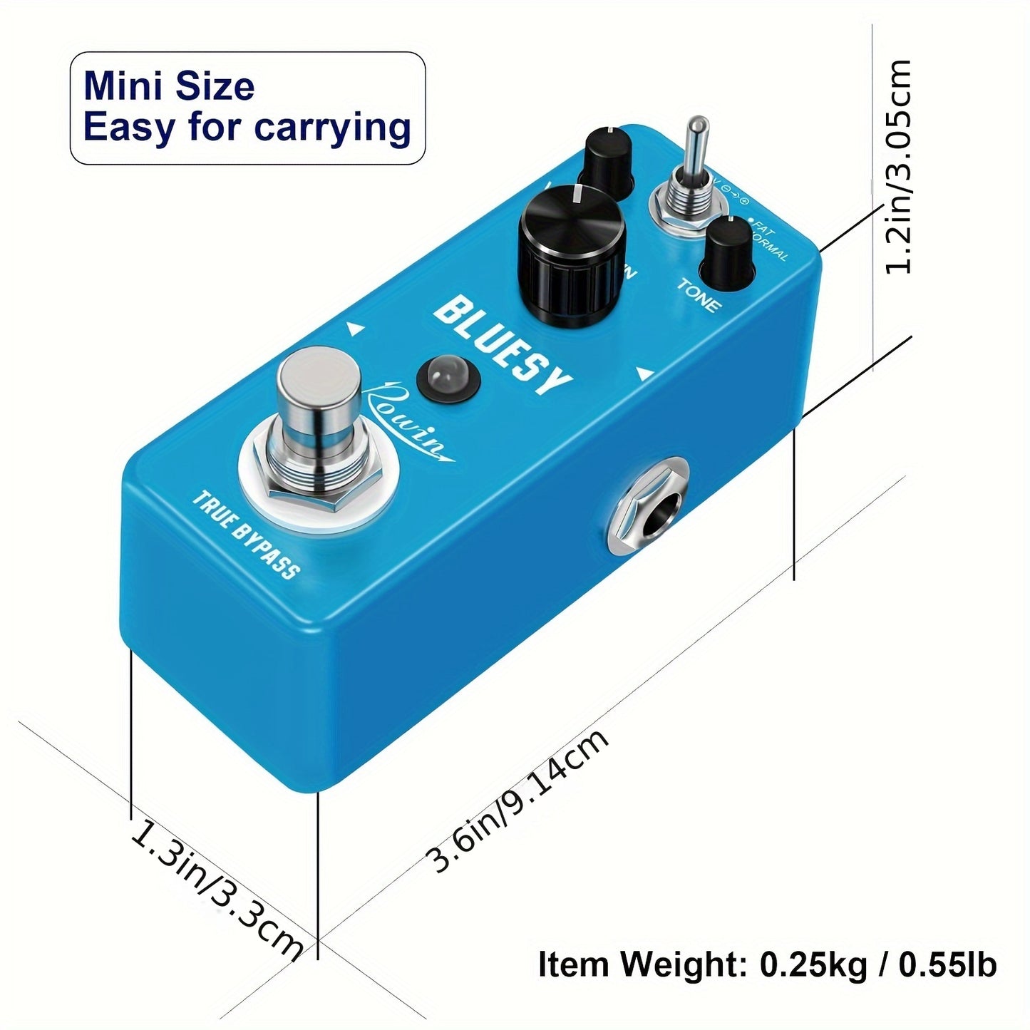 E-Gitarre \ u002FElectric Bass-Effekte Klassische Blues Überlastung effekt Pedal Bluesy Overdrive Pedal