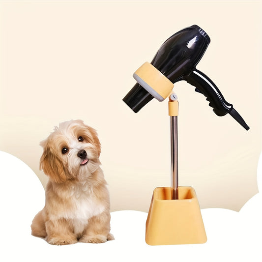 1pc Pet Hair Dryer Holder, Dog Supplies Holder, Clipping And Pulling Dog Blow Dryer, Dog Grooming Grooming Gear, Dog Shower And Bath Supplies