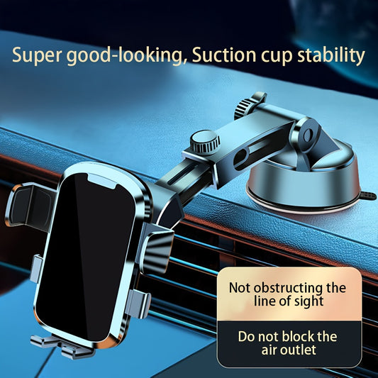 1 Suction Cup Type Car Mounted Mobile Phone Holder, Which Can Be Extended, Shortened, And Rotated For Large Trucks. It Is A Universal Instrument Panel Holder For Automobiles, With GPS Navigation