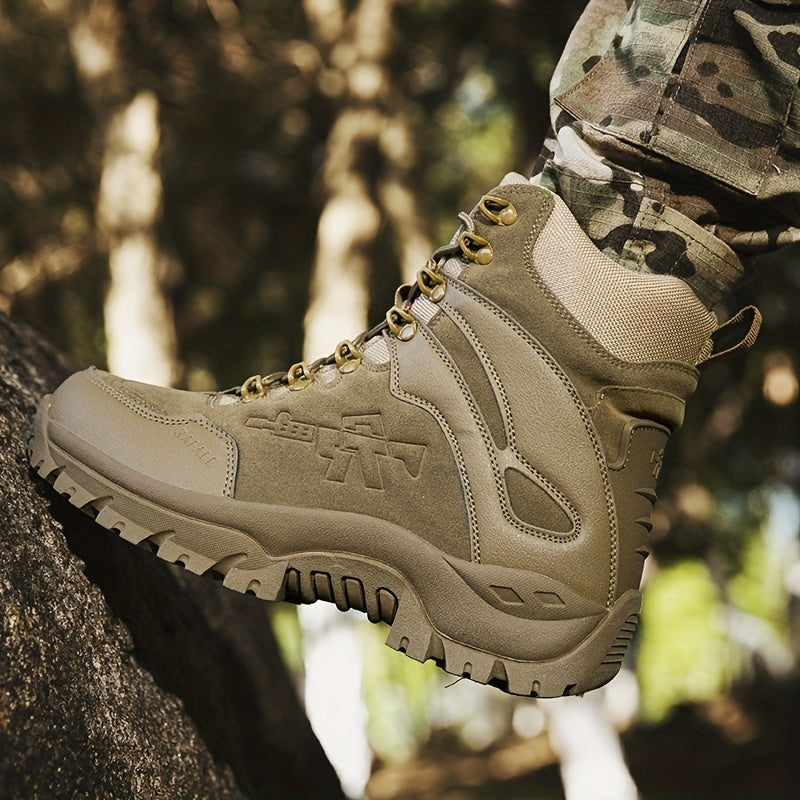 Haut à la mode des hommes lacent les bottes tactiques, chaussures militaires extérieures occasionnelles de formation avec des couleurs assorties