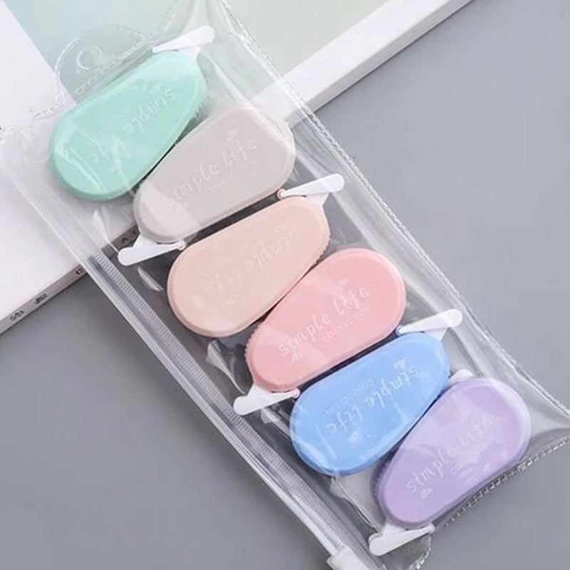 6pcs Multi-color Correction Tape - Perfect For All Your Writing Corrections!