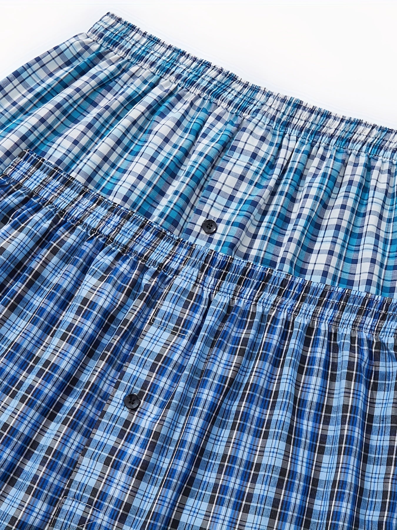 6 Stück Jupiter Secret Zufällige Farbe Casual Plaid Elastic Bund Knopf Boxershorts, Herren Boxer Unterwäsche