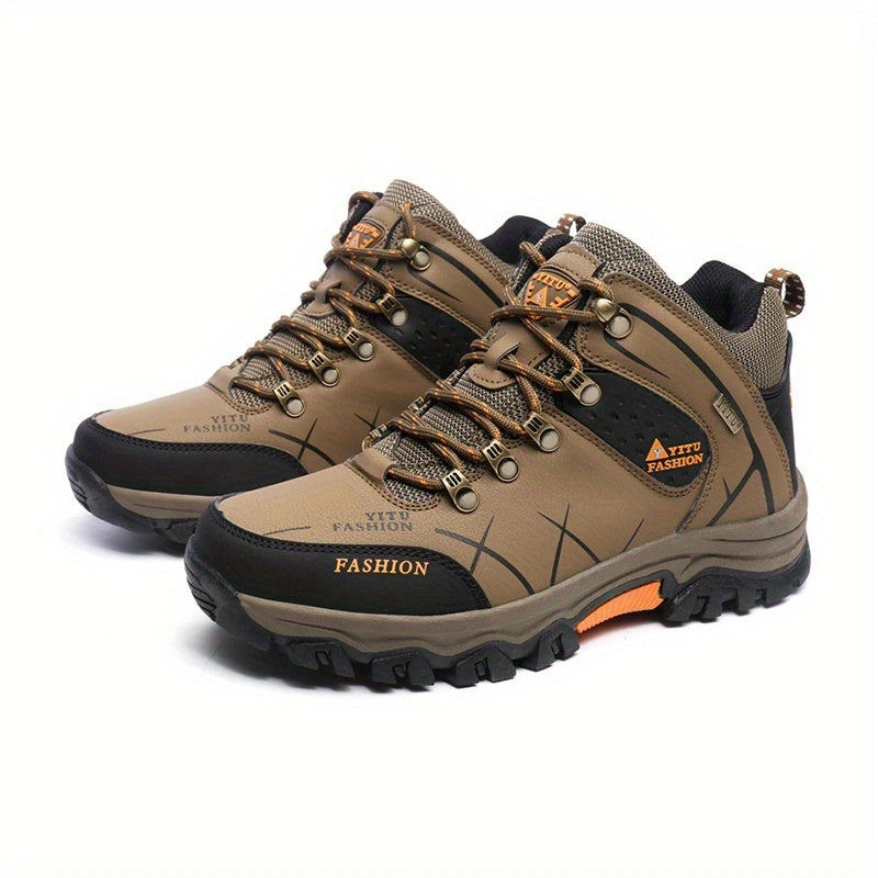 Men's Fashion Hiking Boots, Lightweight Waterproof Wear-resistant Non-slip Durable Comfortable Boots For Outdoor Hiking Trekking Camping