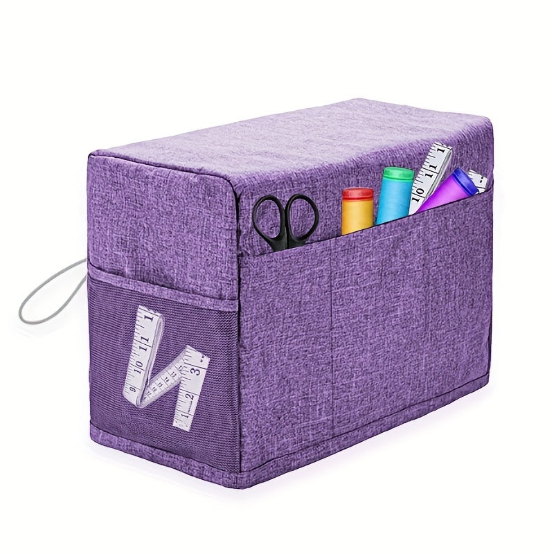 1pc Portable Sewing Machine Cover, Household Sewing Machine Dust Cover, With Sewing Tool Storage Pocket Art Supplies