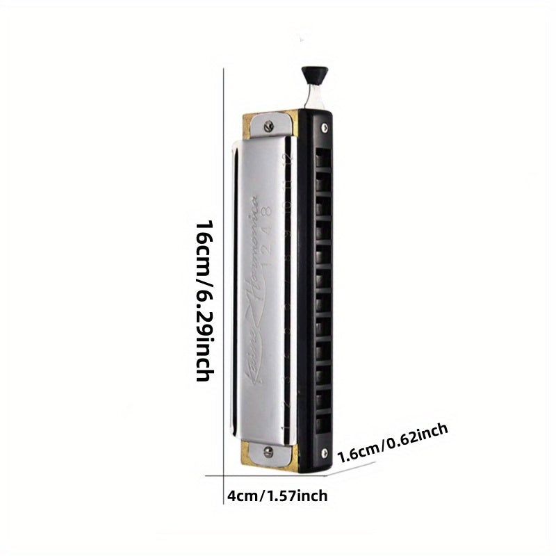 12-Hole Chromatic Harmonica: Unlock Your Musical Creativity!