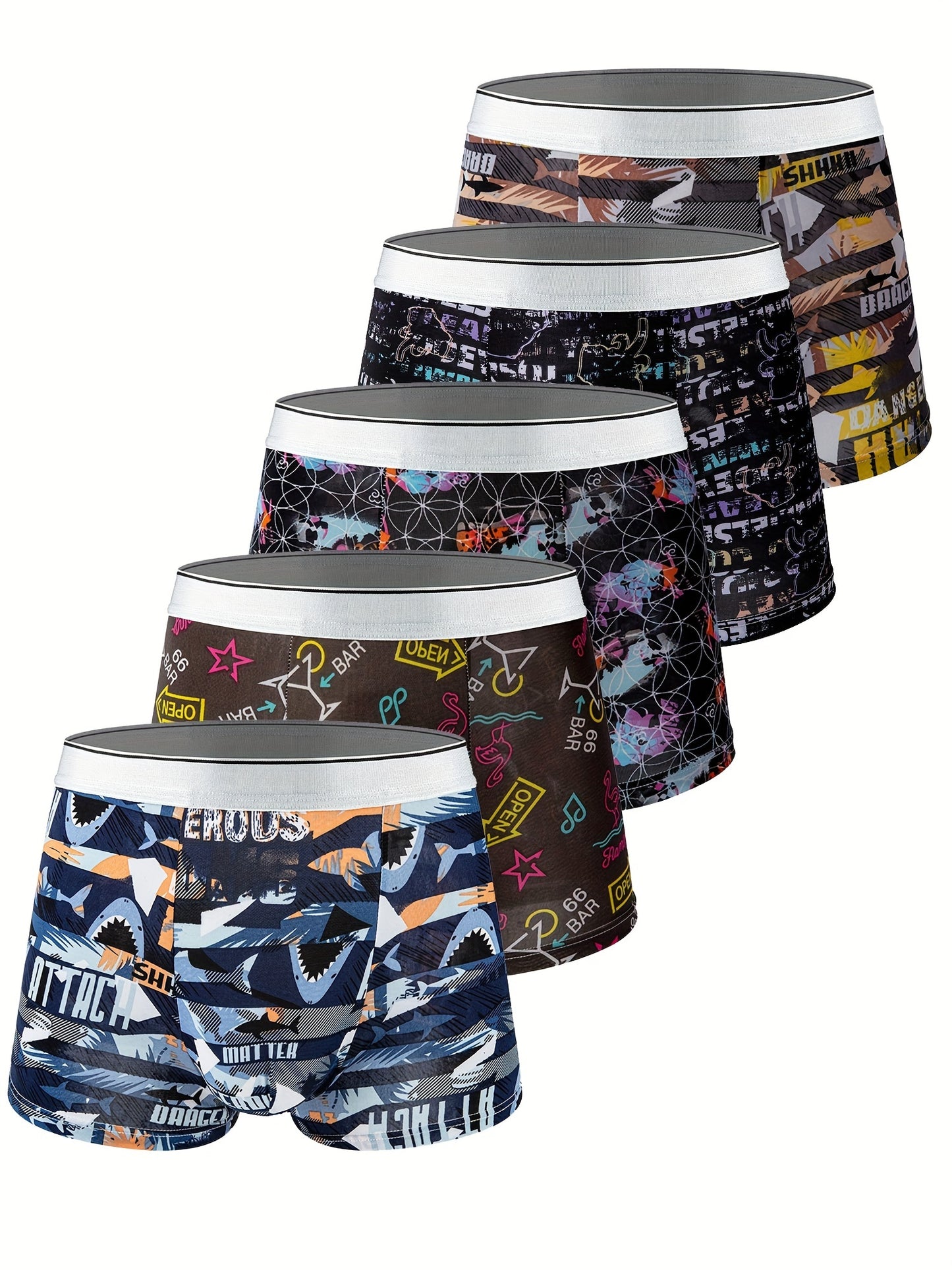 4\u002F5\u002F8\u002F10 Packs Ice Silk Men's fashion Elastic Underwear Summer Thin Style