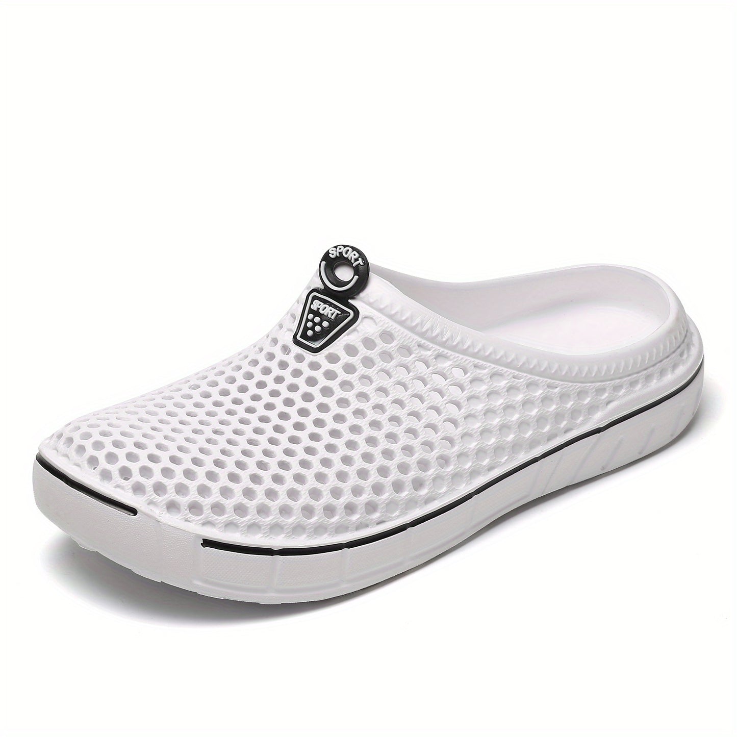 Women's Solid Color Clogs, Round Toe Slip-on EVA Shoes, Women's Casual Slides For Beach