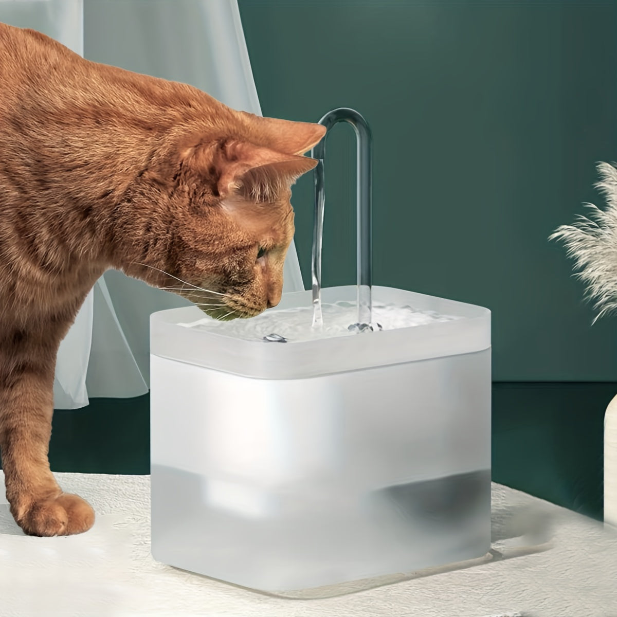 50,72 oz automatischer Haustier brunnen-liefert frisches und gefiltertes Wasser für Katzen und Welpen-ideal für den Innenbereich