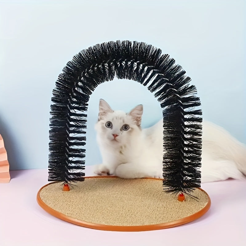 Cat Arch Self Groomer &amp; Massger tout en un: prenez soin de votre félin avec une brosse de massage et de toilettage!