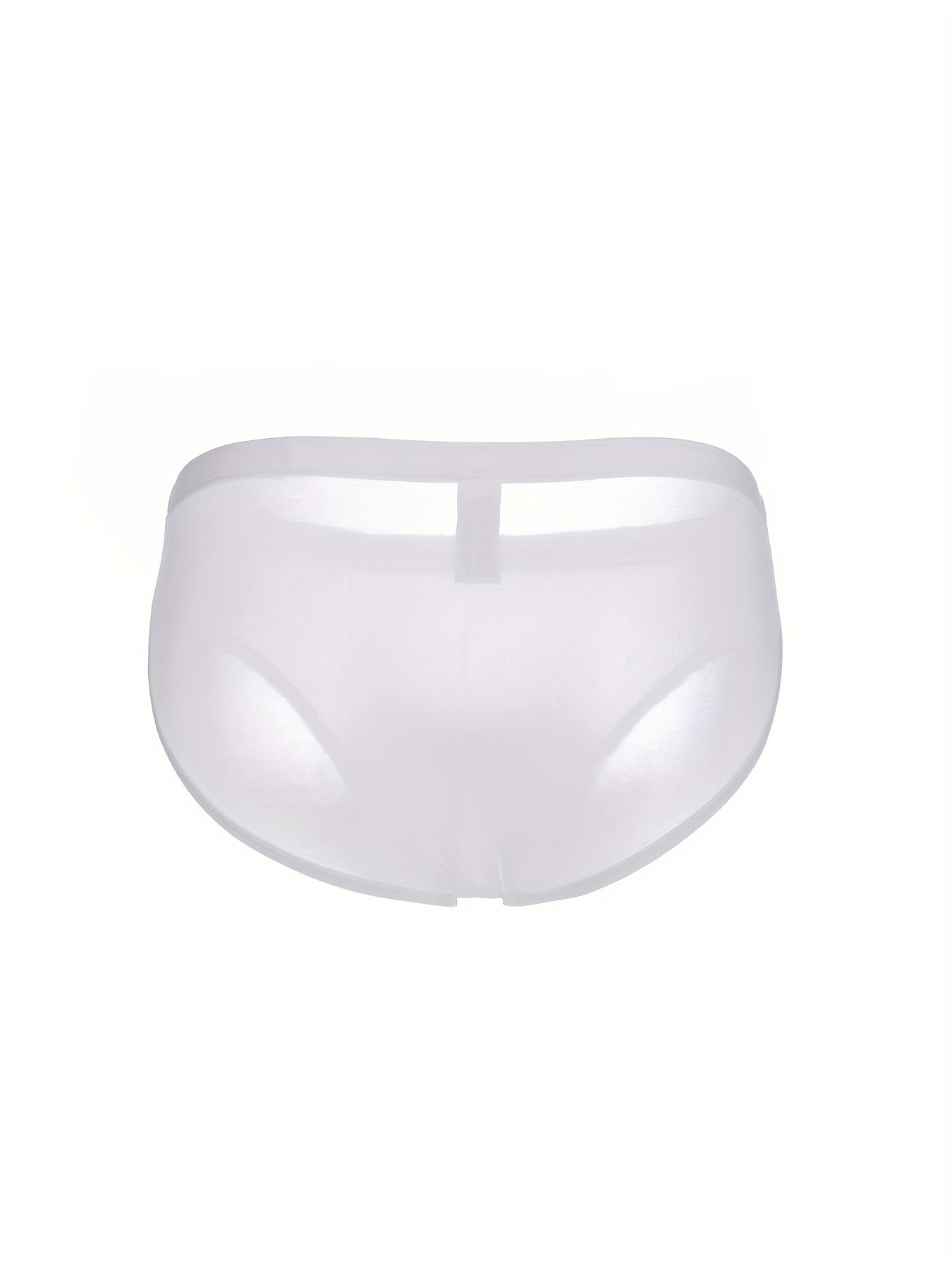 Calzoncillos frescos de seda del hielo de los hombres 2pcs, bragas elásticas cómodos respirables ligeras para el verano, ropa interior de los hombres para el verano, blanco