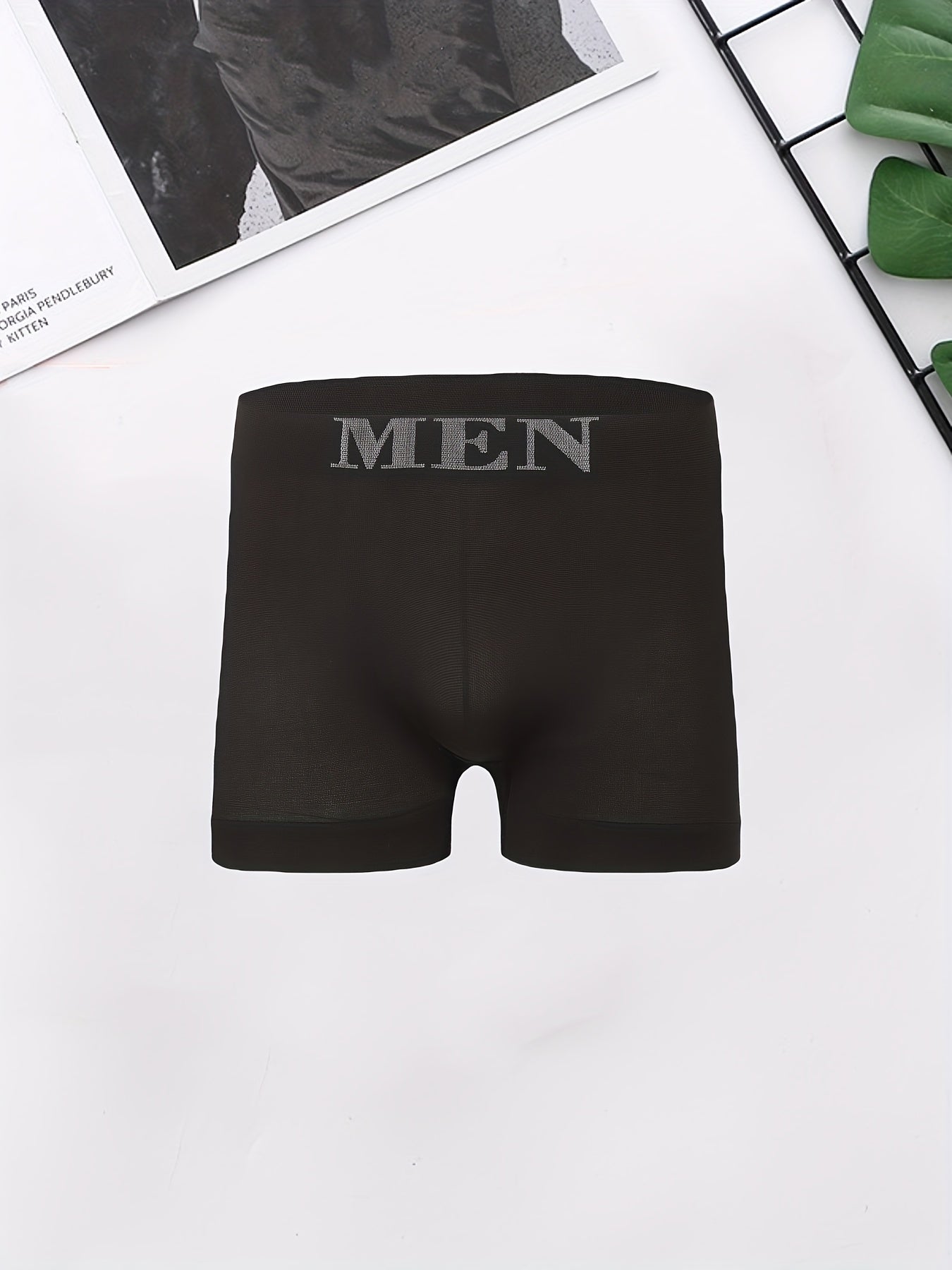 10 peças de roupa íntima masculina, cuecas boxer elásticas de secagem rápida, sem costura, respiráveis e confortáveis, calções esportivos, adequados para tamanho S \u002FM\u002FL