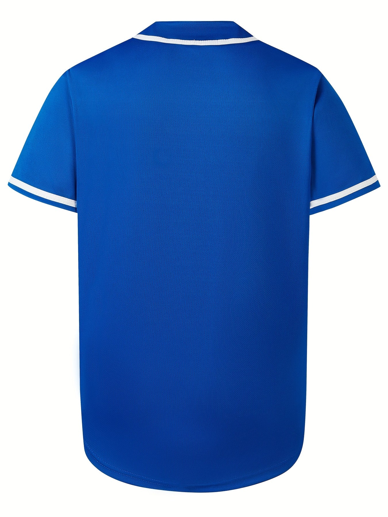 Camiseta de manga corta de béisbol sólido para hombres de talla grande, camiseta con cuello en V de verano de moda para deportes de béisbol, ropa versátil para hombres