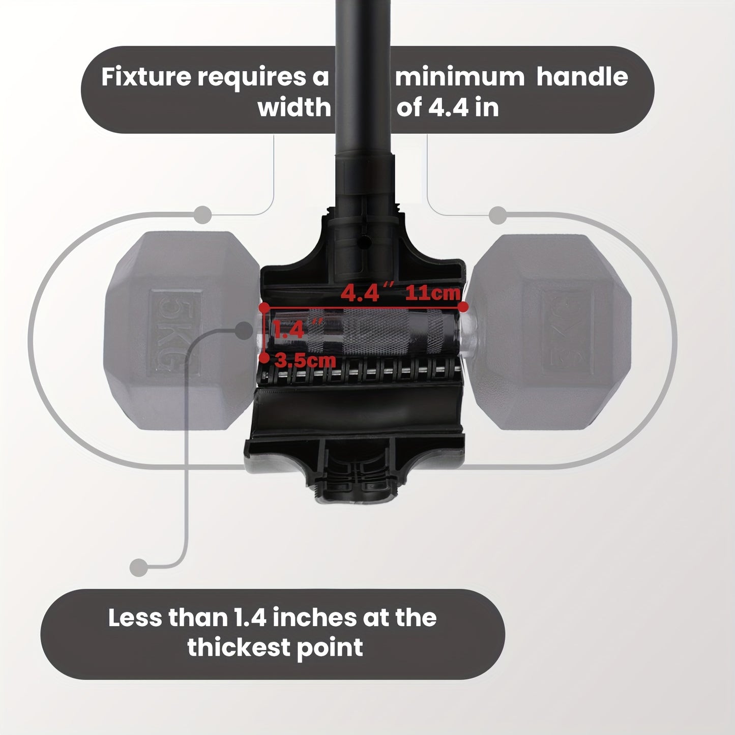 Dumbbell Converter - Converts Dumbbells Into Barbell Sets - Dumbbell Bar, Adjustable And Up To 200 Lb Barbell For Home Fitness - 1pc