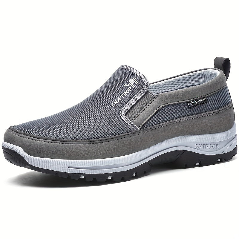 Klassische Solid Loafer-Schuhe für Herren: Leichte, atmungsaktive, rutsch feste Slip-On-Schuhe für Outdoor-Aktivitäten!