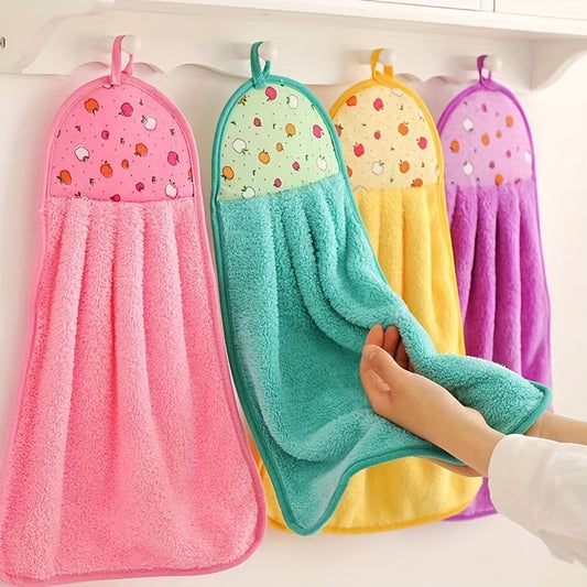 3pcs Super Soft Kitchen Hand Towels - Hangable & Absorbent!