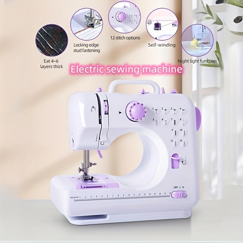 1pc Electric Sewing Machine Portable Mini Sewing Machine