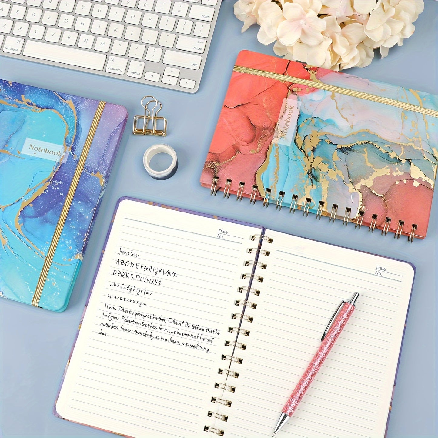 3pcs BOBOBOOK Spiral Notebook Journals For Women, 6\