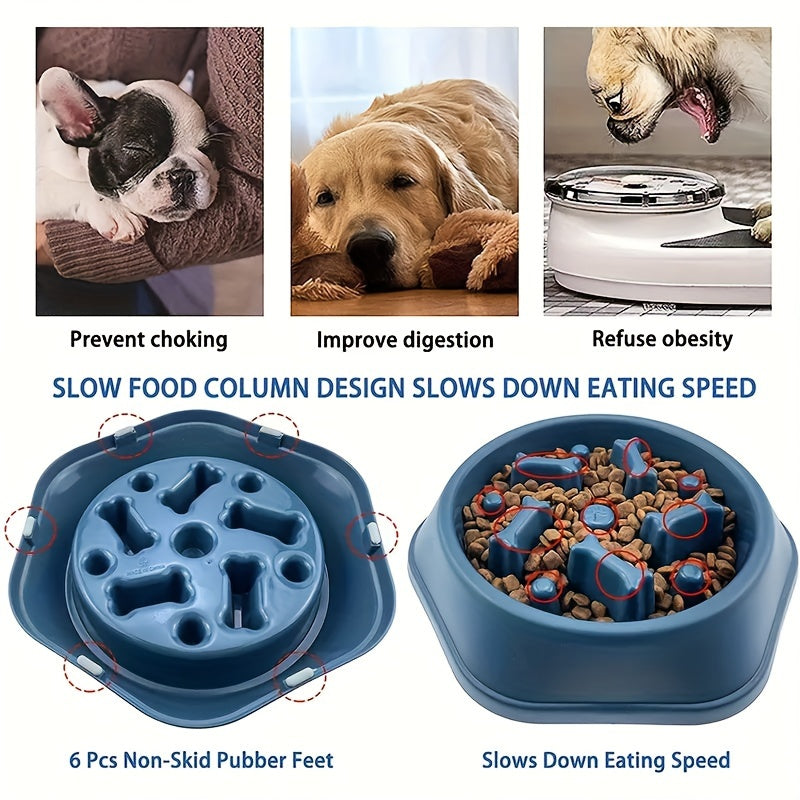 4pcs\u002FSet Pet Feeding Supplies, Silicone Pet Placemat Slow Feeder Dog Licking Mat With Puzzle Food Bowl And Pet Comb Brush