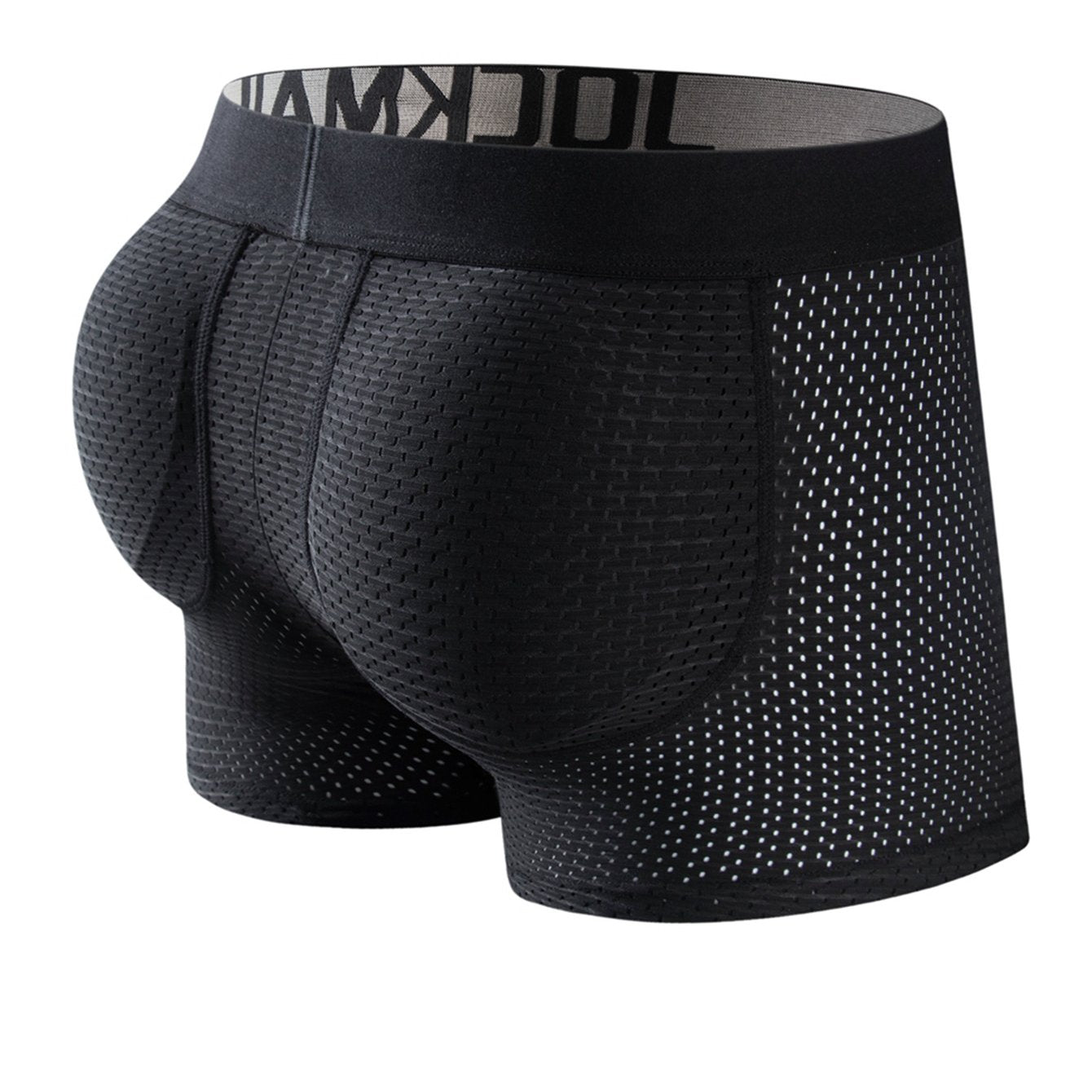 1 peça cueca boxer masculina sexy fashion respirável macia e confortável com elevação do bumbum