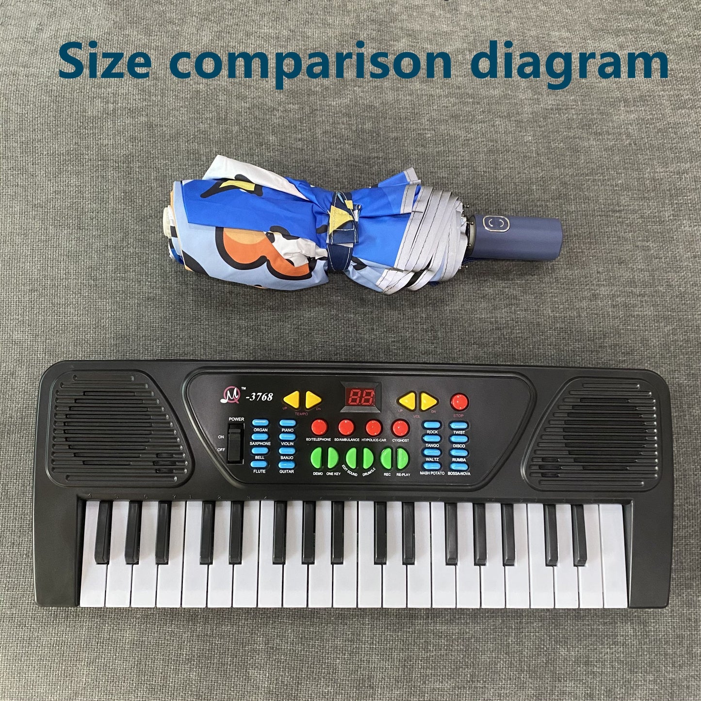 37 Keys Single Channel Electronic Piano Keyboard:  Portable Musical Instruments, Birthday Education Gifts, Music Toys Suitable For 3, 4, 5, 6, 7, Year Old Boys And Girls, Christmas, Gifts! With Microphone