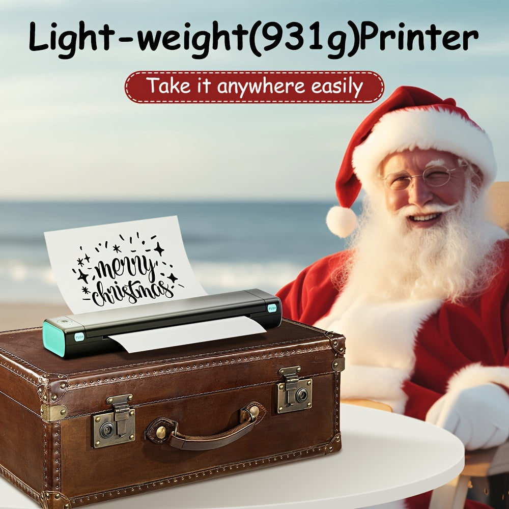 M08F Wireless Portable Printer, Thermal Mobile Printer Support 8.27\