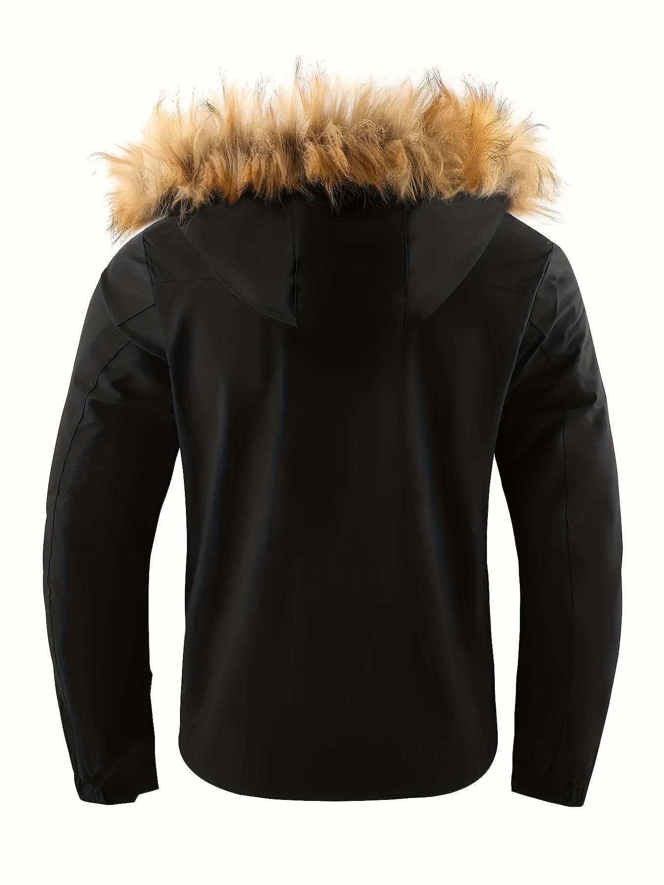 Parka à capuchon de l'ouatine chaude des hommes, veste multi occasionnelle de poche pour