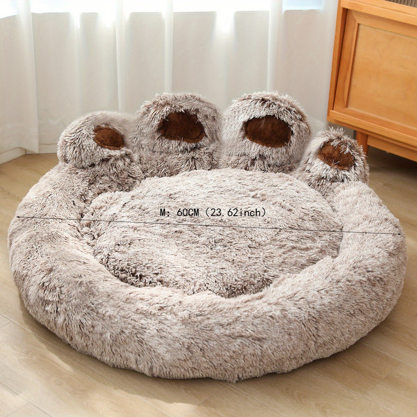 Cute Bear Paw Shape Dog Nest Comfortable Pet Sleeping Beds Dog Bed Cat Mat Soft Cushion