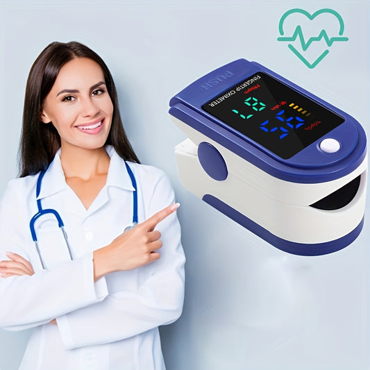 1pc Fingertip Pulse Oximeter, LCD Digital Display, For Gauging Pulse Rate Blood Oxygen Home Health Care Blood Pressure Monitor Oximetr, Without Battery