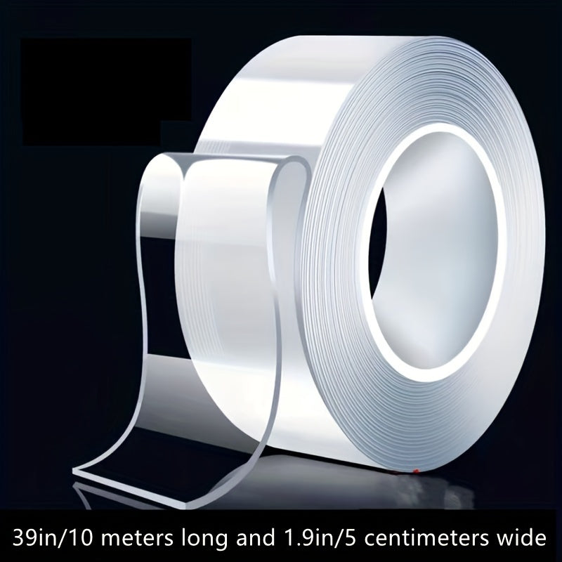 Sea Freight Economic Pack Whole Box 100 Rolls Long 393.7 Inch Wide 5 Centimeters Large Double-sided Tape Outdoor Office Sticky Double-sided Tape Strong Adhesive Tape Transparent Tape