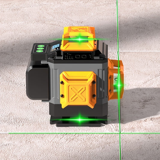 1pc Self Leveling Green Laser Level, 12 \u002F 16 Line Green, High-precision Cross Line Laser Level, Horizontal And Vertical Green Beam Laser Tools