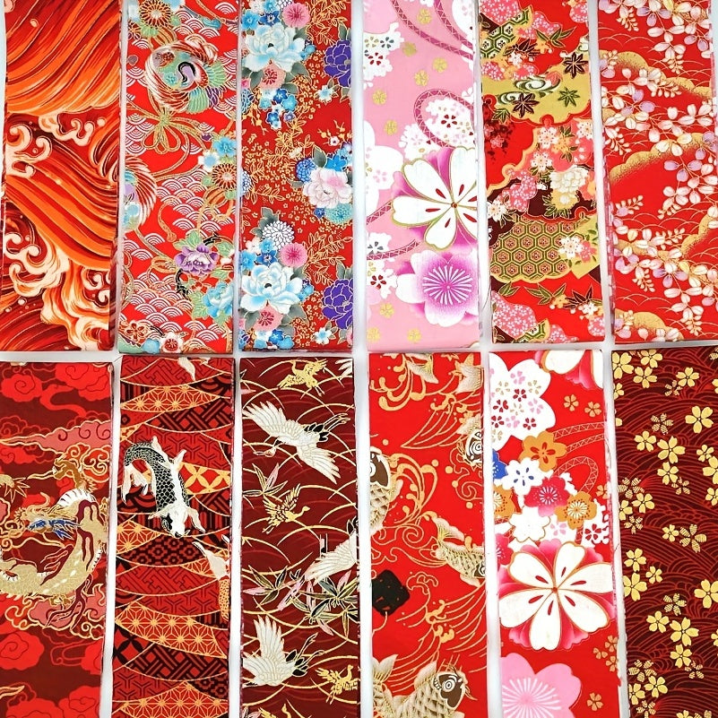 40pcs 2.5*9.8 Inches (6.5cm*25cm) Quilting Bronzing Fabric Cotton Craft DIY Handmade Doll Clothes Fabric Precut For Patchwork DIY Handmade Craft Sewing Supplies