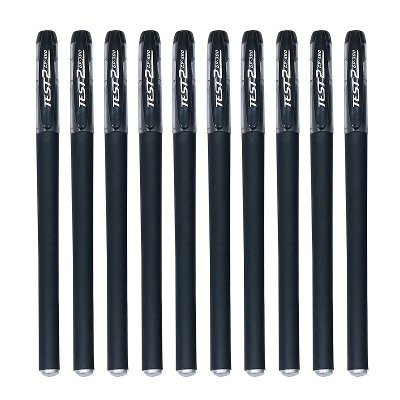 Juego de bolígrafo de tinta de gel mate negro de 20 piezas, bolígrafo de punta fina extra de 0,5mm, escritura suave, súper seco, no tóxico, bolígrafo de diseño de clip de bolsillo, suministros de papelería escolar de oficina, bolígrafo de gel negro