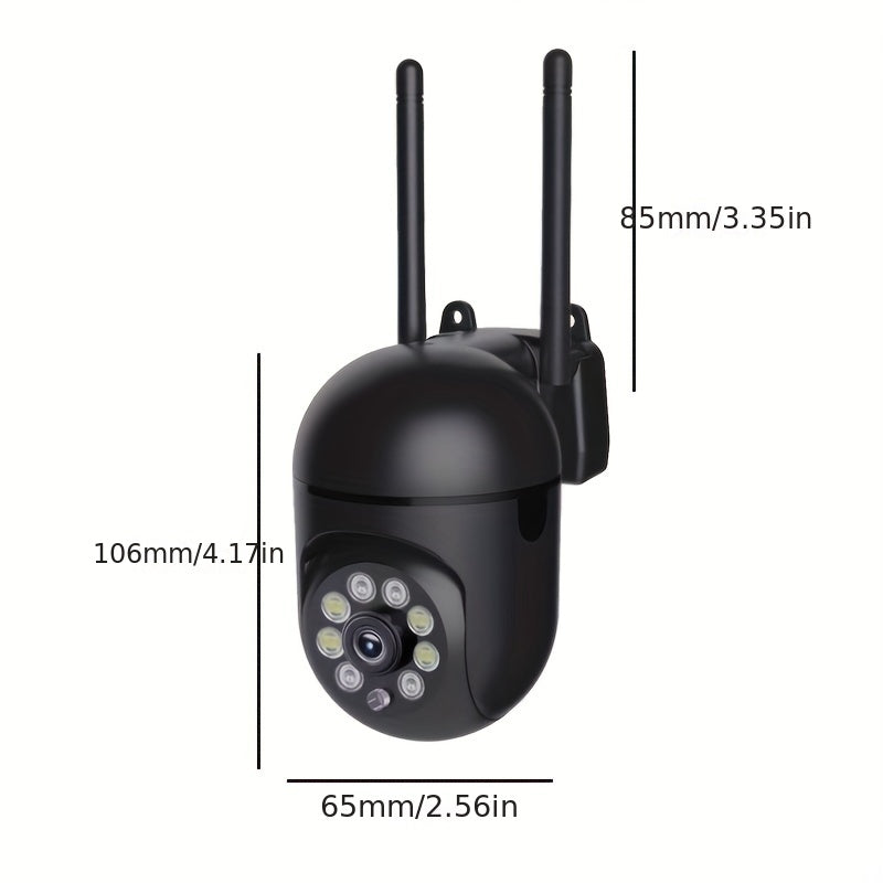 Smart Home Security Camera: HD 1080P Wifi Ball Camera with Dual-Frequency, Alexa & Google Home Compatible, Motion Detection & Two-Way Audio, No TF\u002FSD Card Needed