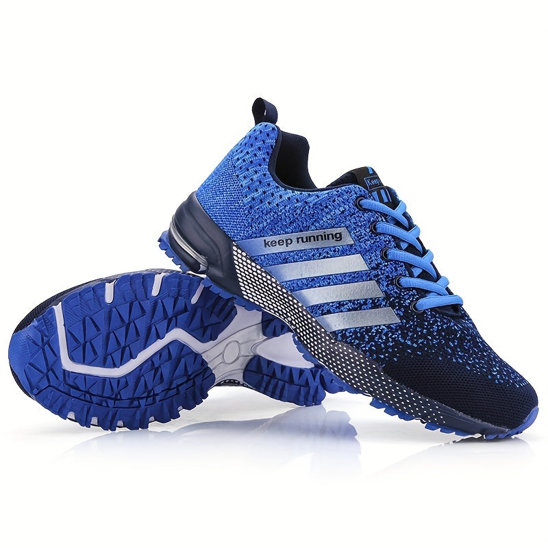 Men's And Women's Sneaker Knit Breathable Lace-up Lightweight Shoes Outdoor Comfy Shoes, Spring And Summer , For Halloween