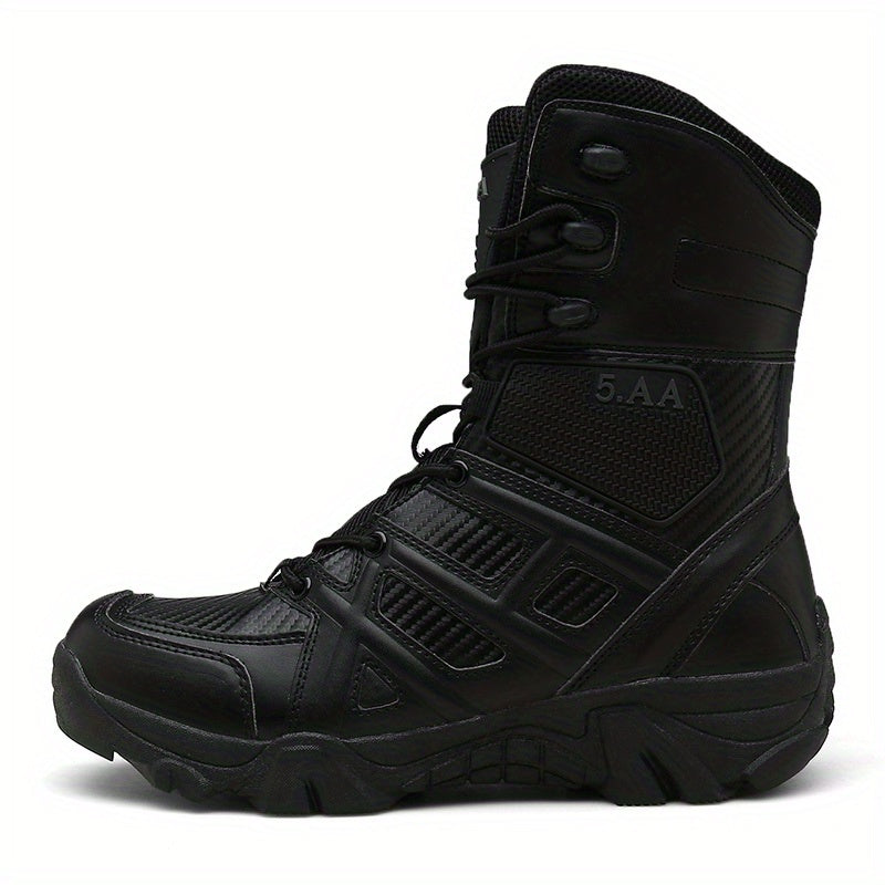 Men's Military Tactical Boots, Wear-resistant Non-slip Combat Boots For Outdoor Hiking Trekking