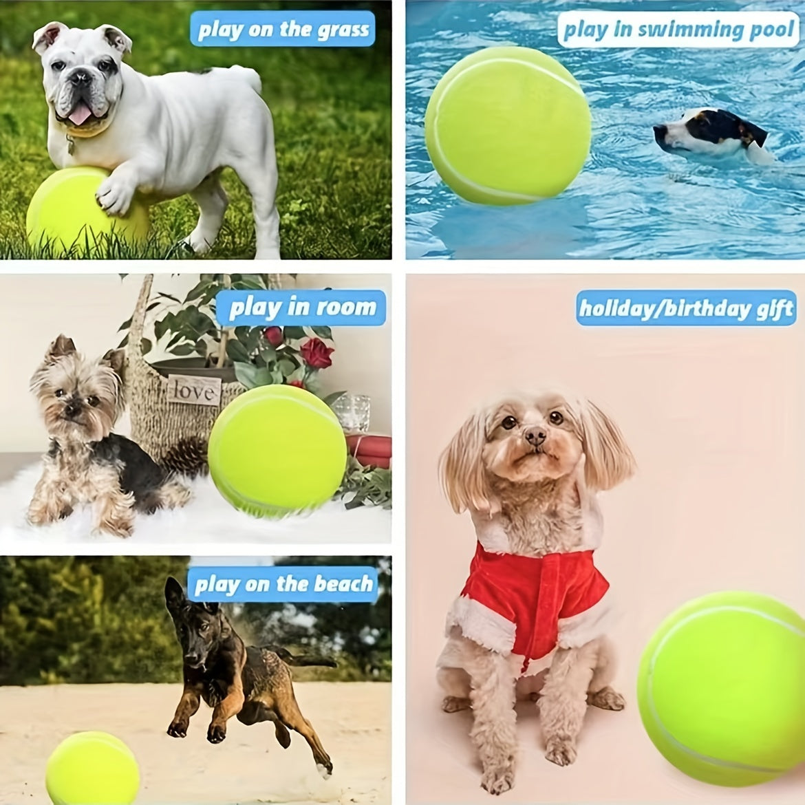 1pc Interactive Dog Toy - 24cm\u002F9.5in Pet Tennis Ball Thrower For Training And Playtime