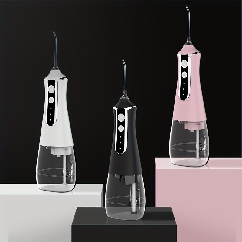 Electric Water Flosser Home Portable Flosser Usb Rechargeable Scaler Large-capacity Teeth Cleaner Dental Instrument With 5 Nozzles