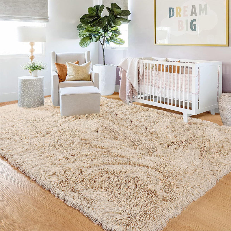 1pc Furry Floor Mat, Modern Bedroom Area Rug Non-Slip Large Fluffy Shaggy Indoor Carpet, For Home Living Room Decor (78.7*110.2in)