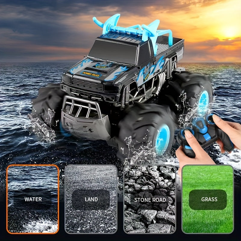 4x4 Amphibious Climbing Vehicle With Long Endurance For Both Land And Water, Capable Of Performing Stunts And Flipping Over