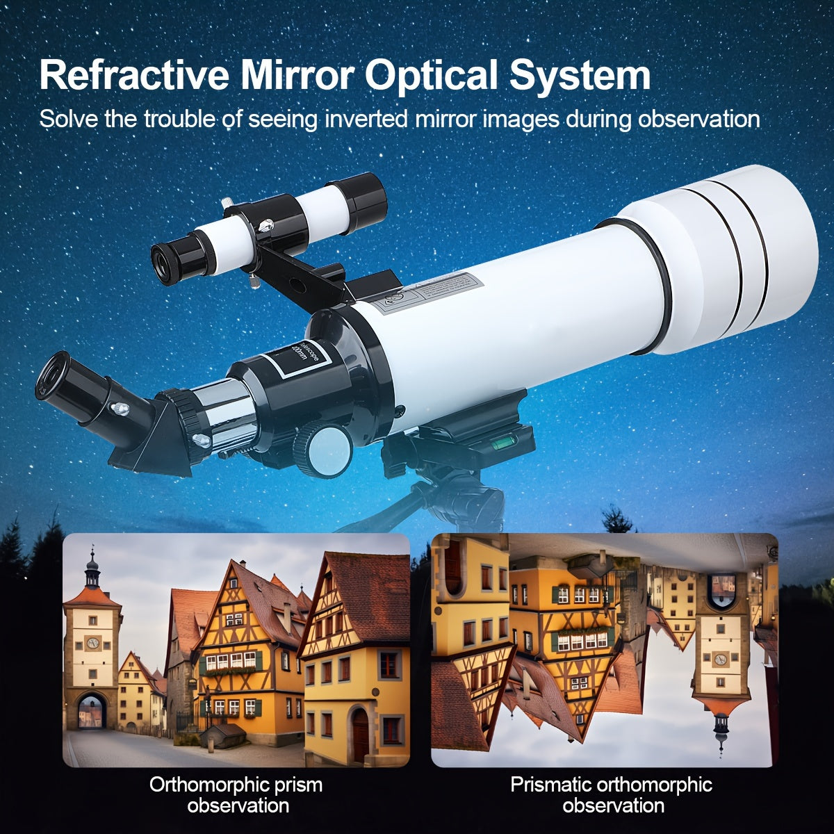 Télescope astronomique professionnel pour voir l'univers lune étoiles ciel profond monoculaire meilleur cadeau