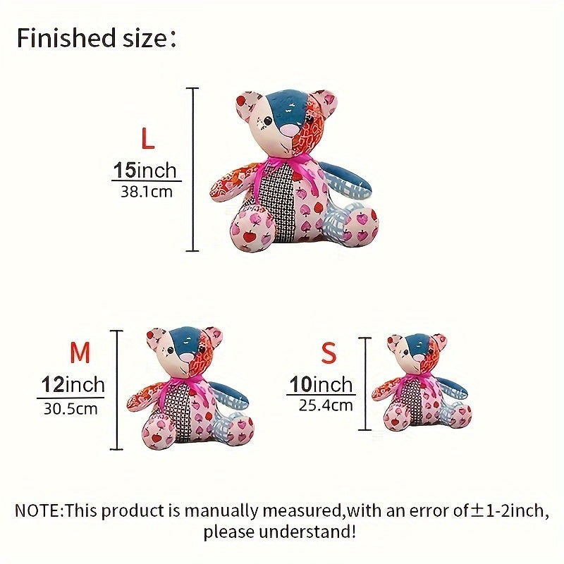 10pcs\u002Fset Creative Memory Bear Template Sewing Patch Ruler DIY Sewing Pattern Acrylic Template Belt Instructions