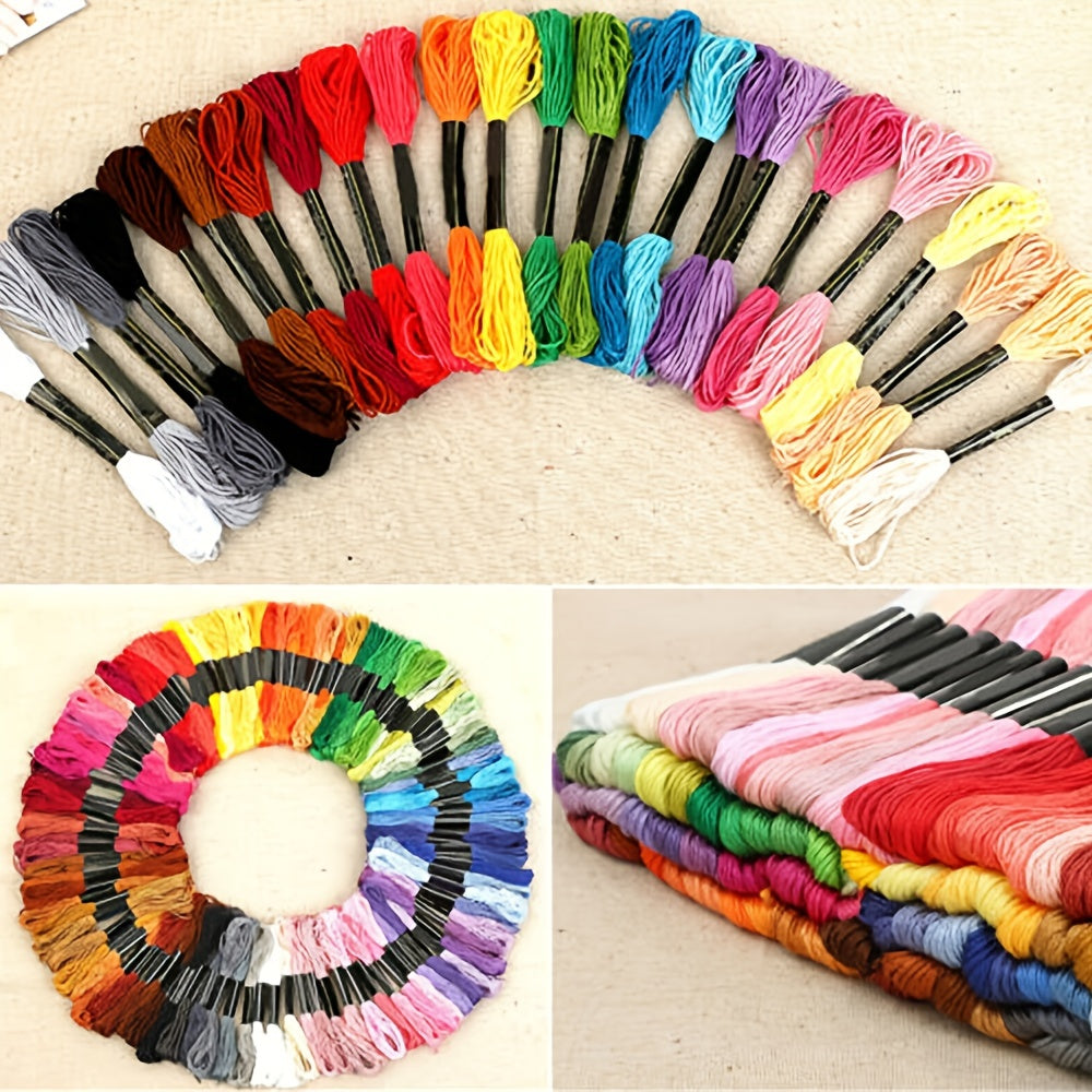 447 Colors Cross Stitch Threads Cotton Rainbow Color Embroidery Floss Color Palettes Bracelets Floss 314.96inch Crafts Floss Mixed Color Embroidery Thread For Friendship Bracelets DIY Thread Crafts