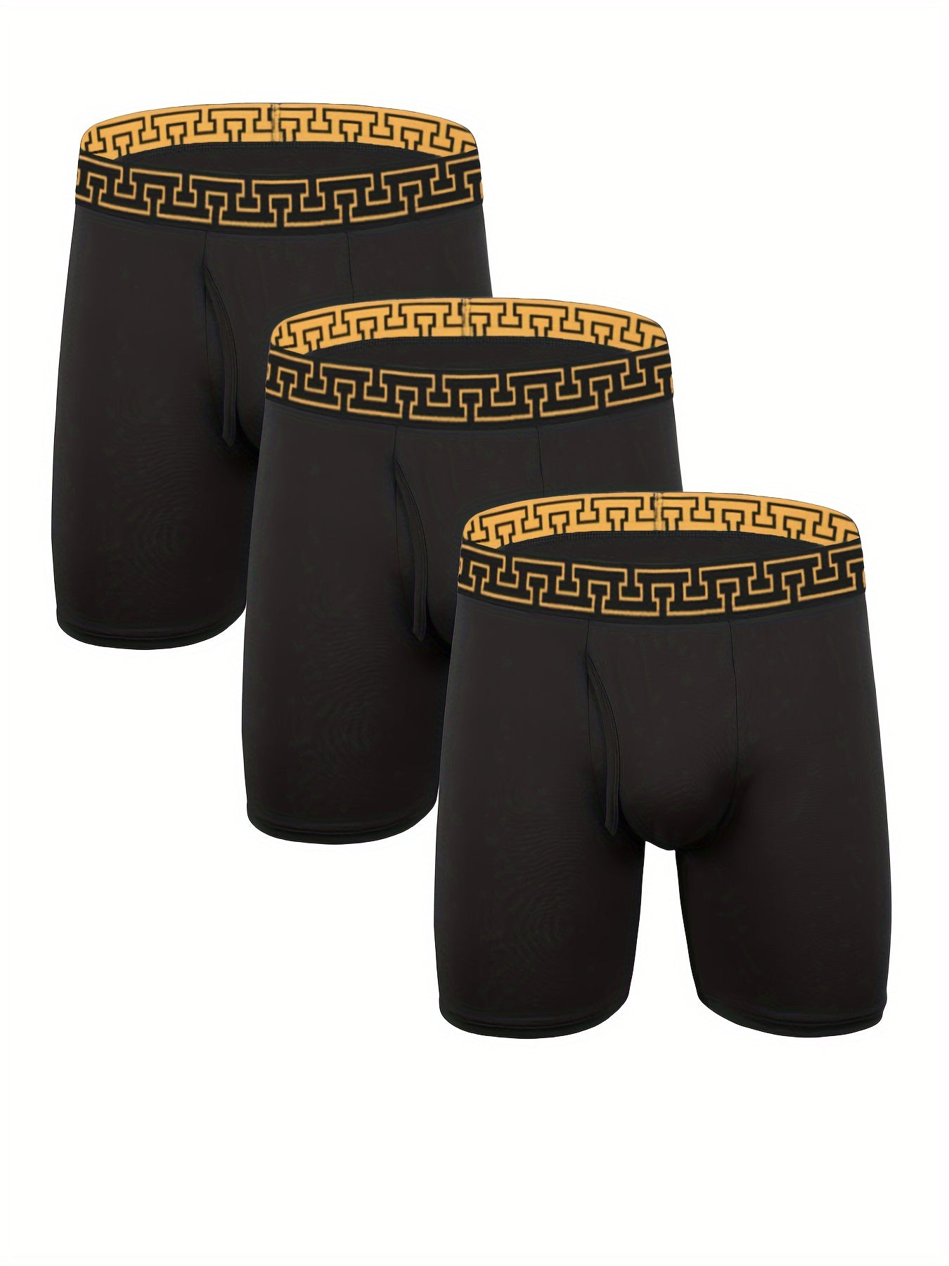 4 peças cuecas boxer masculinas, roupas íntimas com estampa de letras da moda, cuecas macias respiráveis, tamanho grande