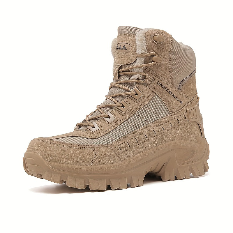 Men's Outdoor Service Boots Combat Boots, Casual Lace-up Walking Shoes, Army Boots Military Boots For Training